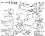 Bosch 0 603 231 962 P 800 ST Cordless Grass Shear Spare Parts